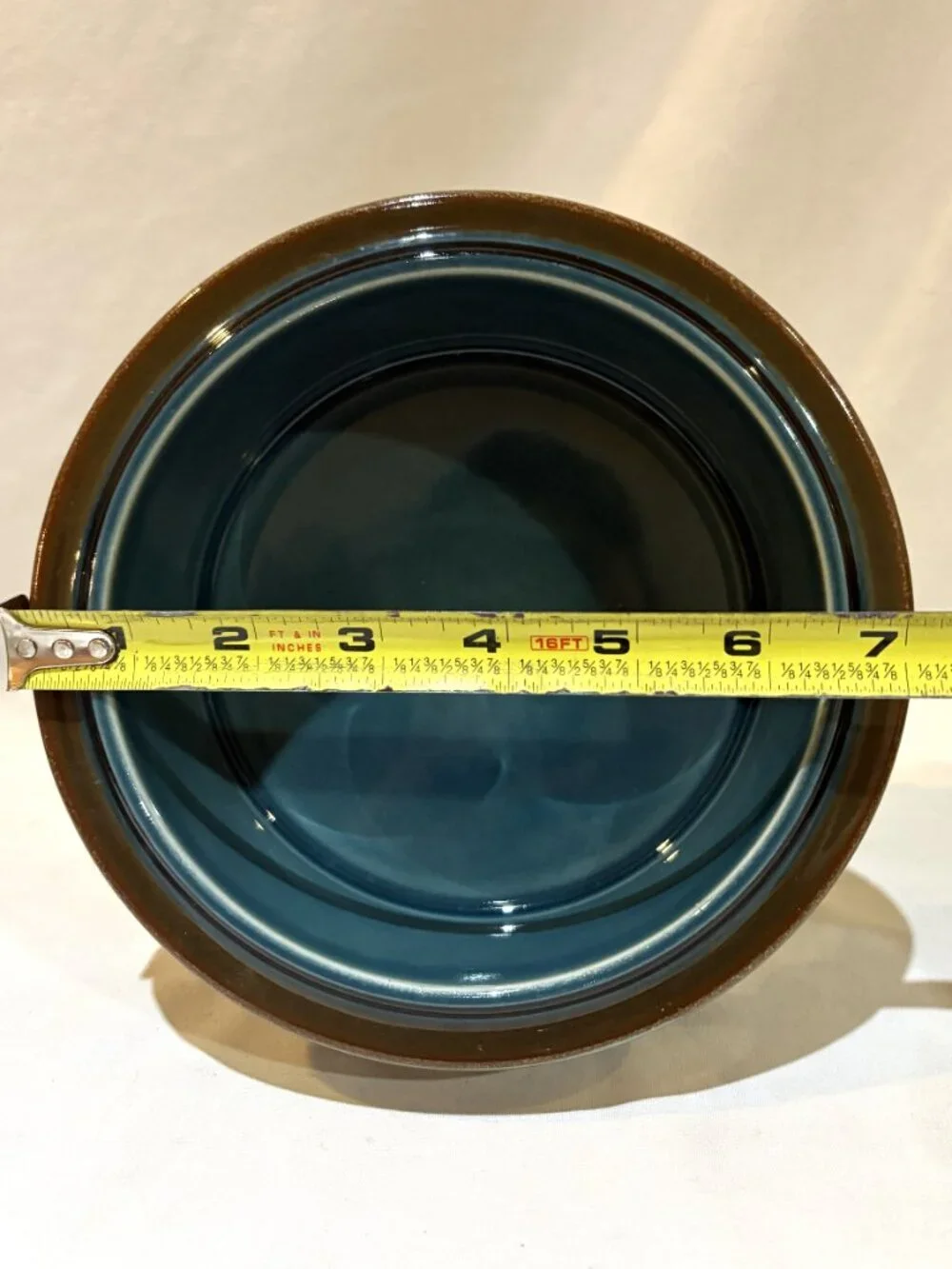 Vintage Arabia Finland Meri Blue Stoneware Serving Bowl 7